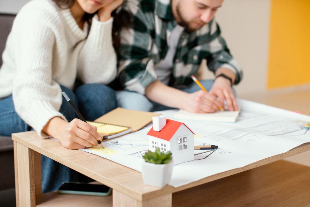 Affichage d'un permis de construire sur un chantier immobilier en France