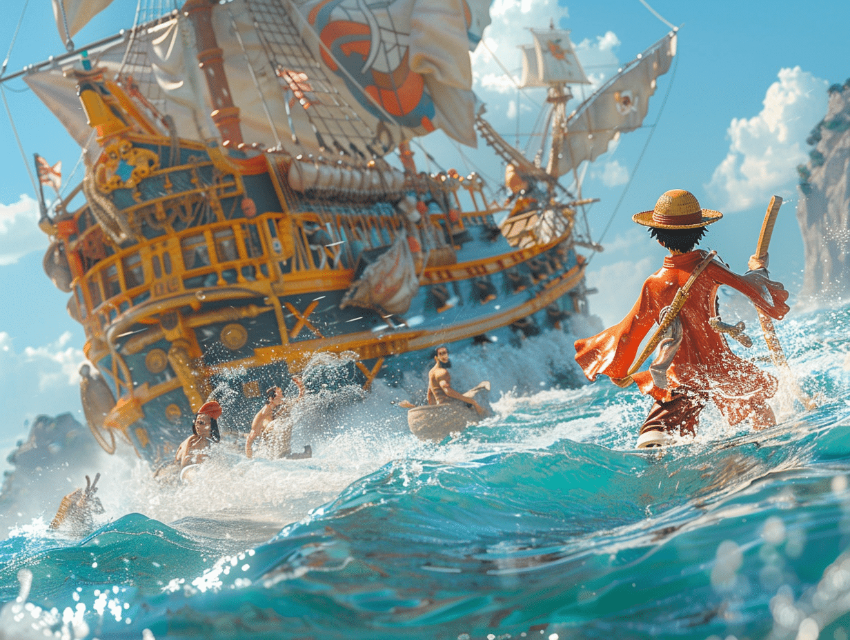 Luffy et les Mugiwara en pleine action dans le chapitre 1110