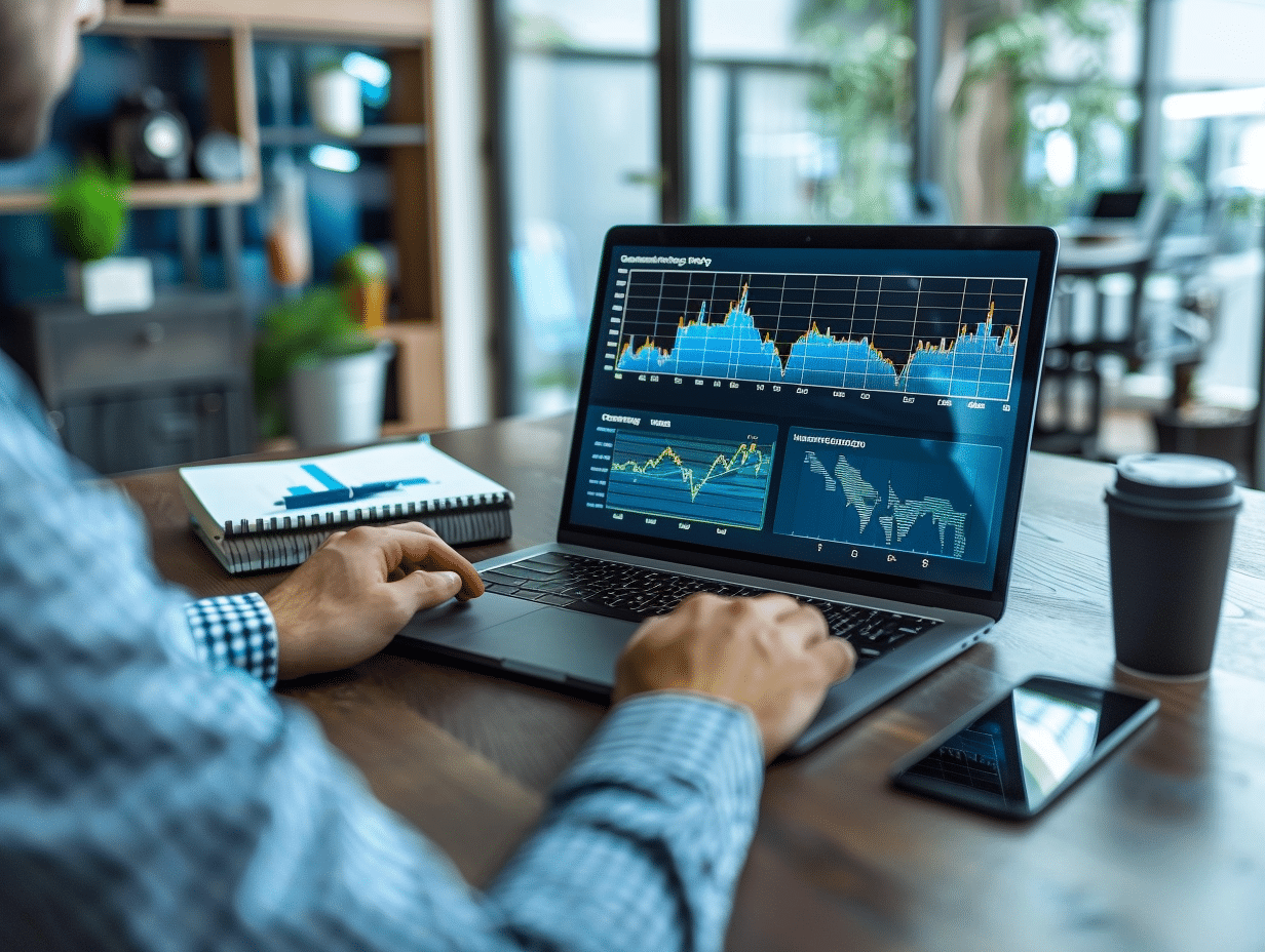 Graphique illustrant la croissance du marketing digital et des formations en ligne