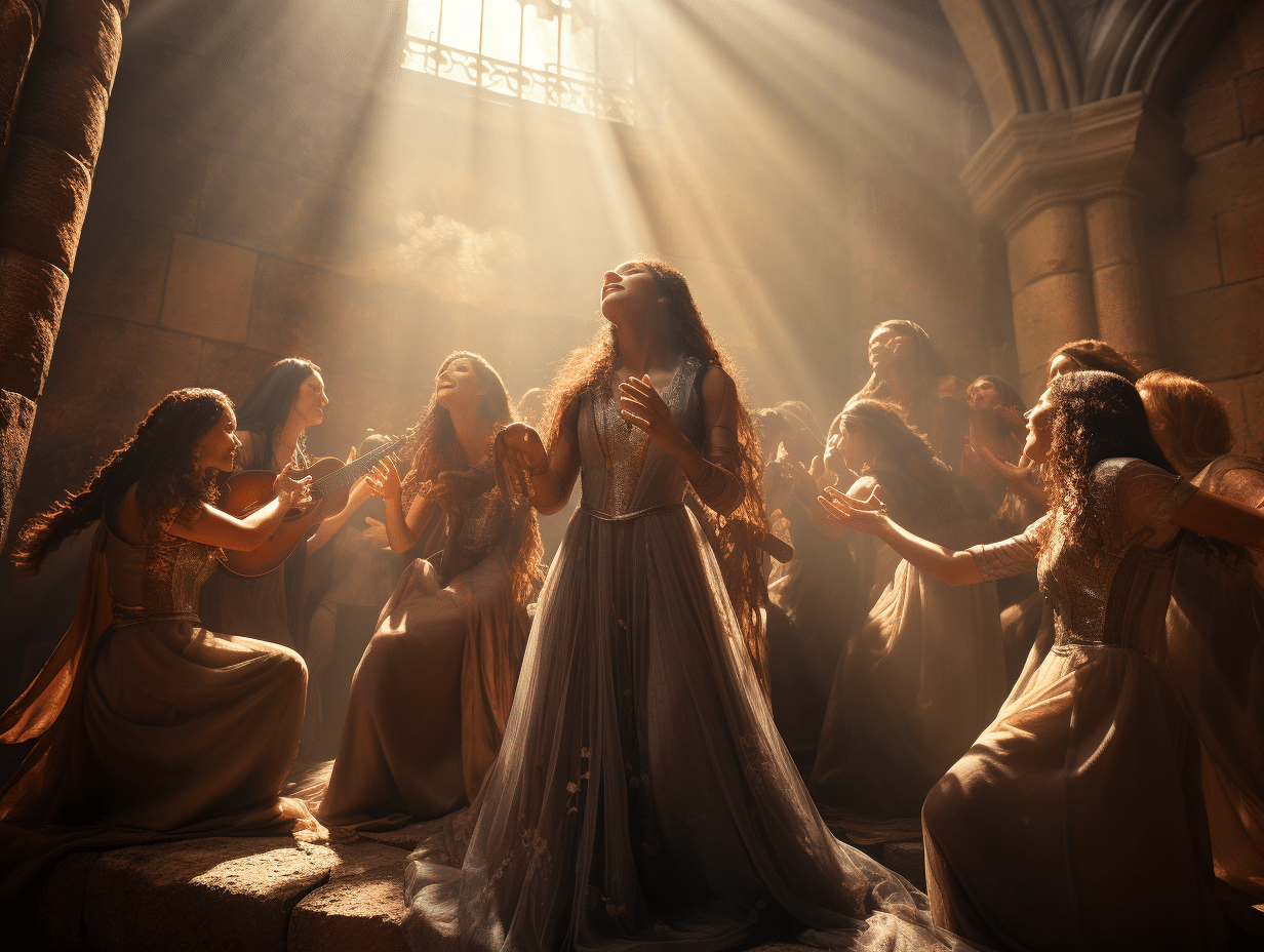 Chanteurs en harmonie lors d'une performance de chant polyphonique