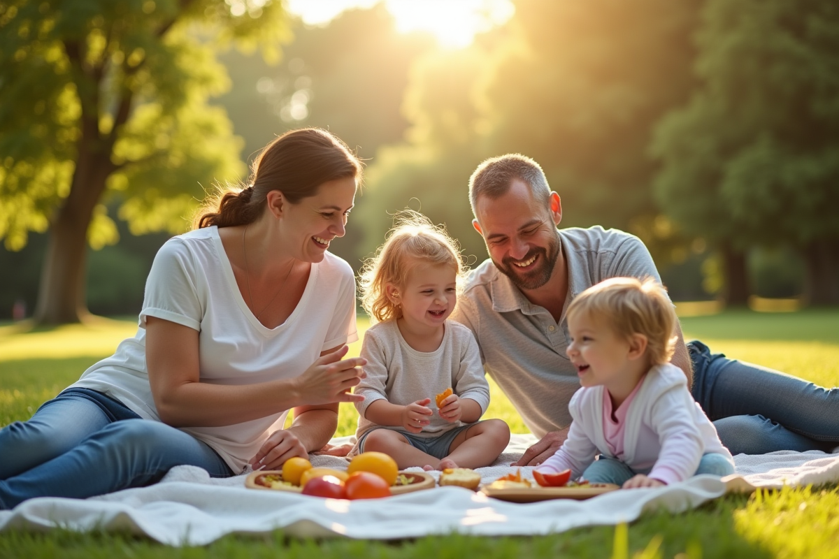Moments de partage en famille autour d'une table chaleureuse