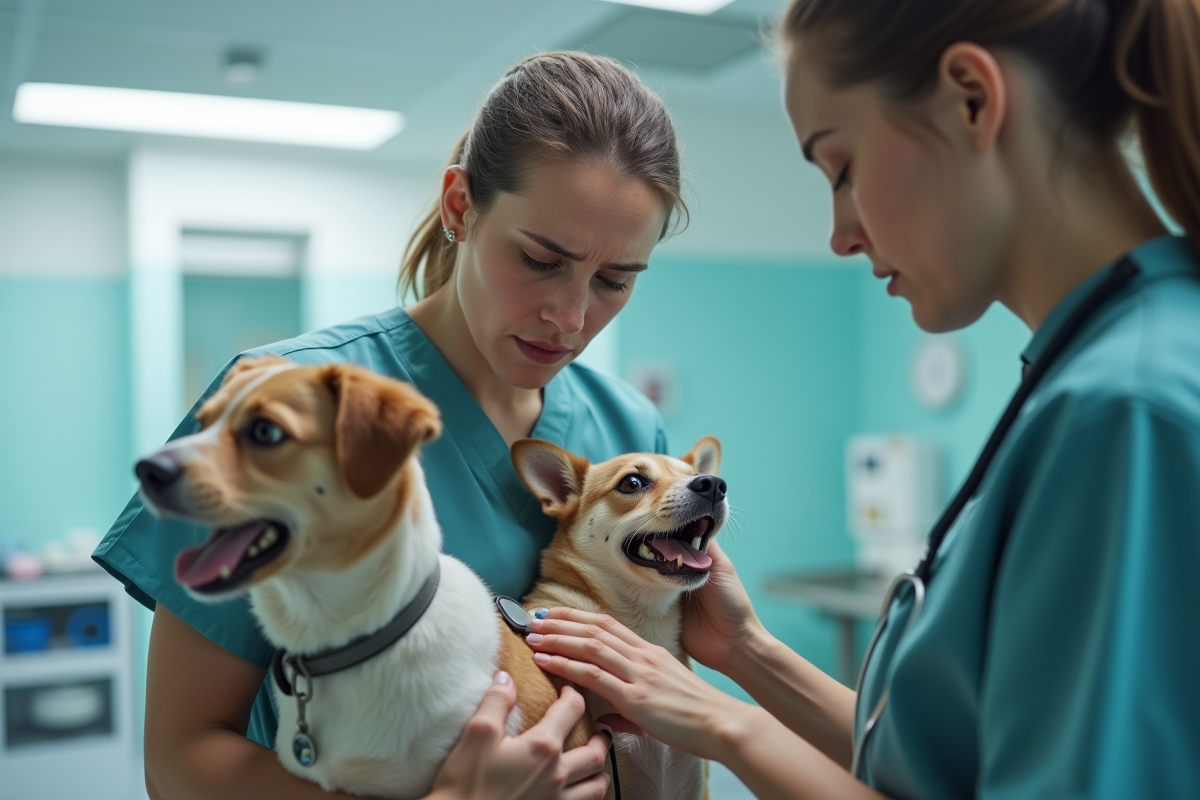 Urine d'un chien présentant des traces de sang inquiétantes
